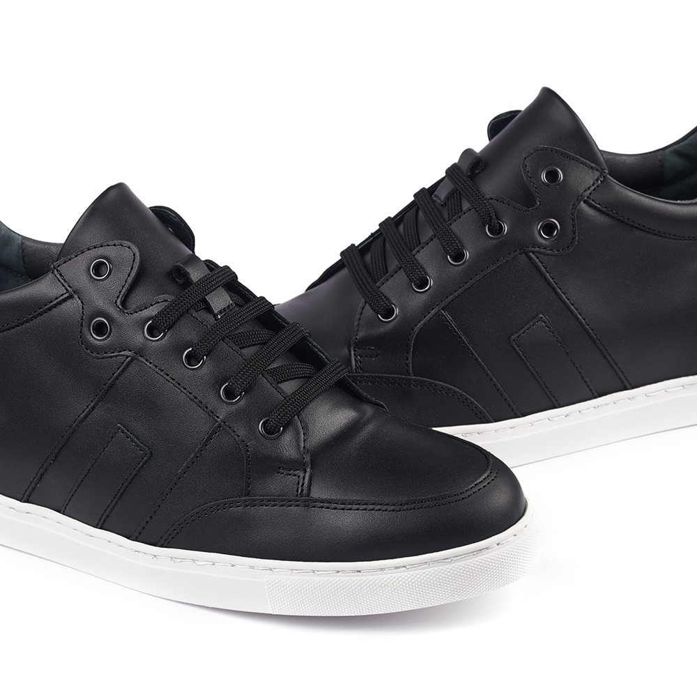 Schuhe mit Erhöhung für Männer Ibiza Schwarz