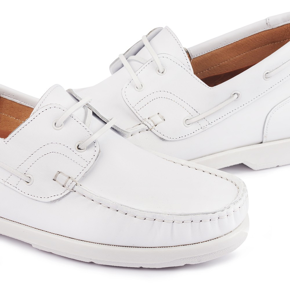 Scarpe con rialzo da uomo Portonovo bianco