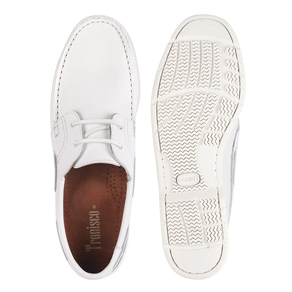 Scarpe con rialzo da uomo Portonovo bianco