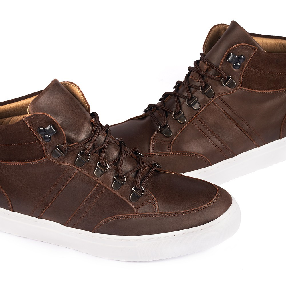 Schuhe mit Erhöhung für Männer Padua Braun