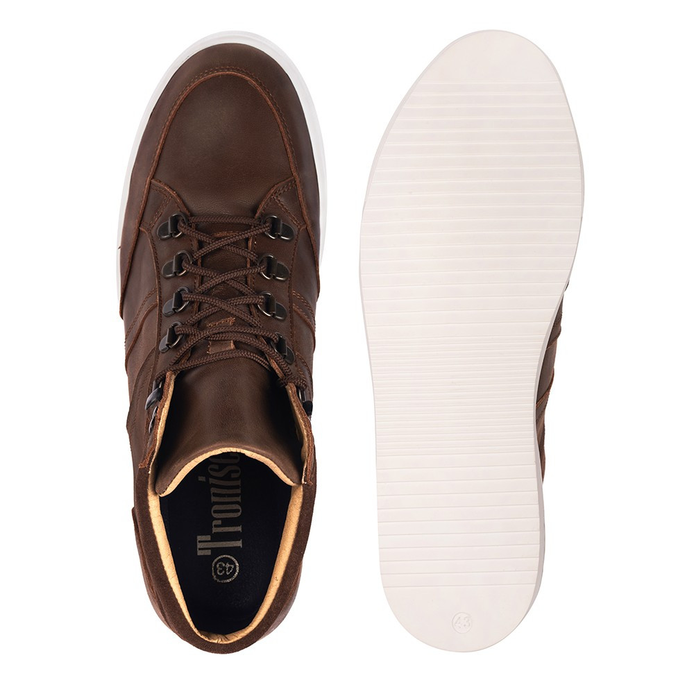 Schuhe mit Erhöhung für Männer Padua Braun