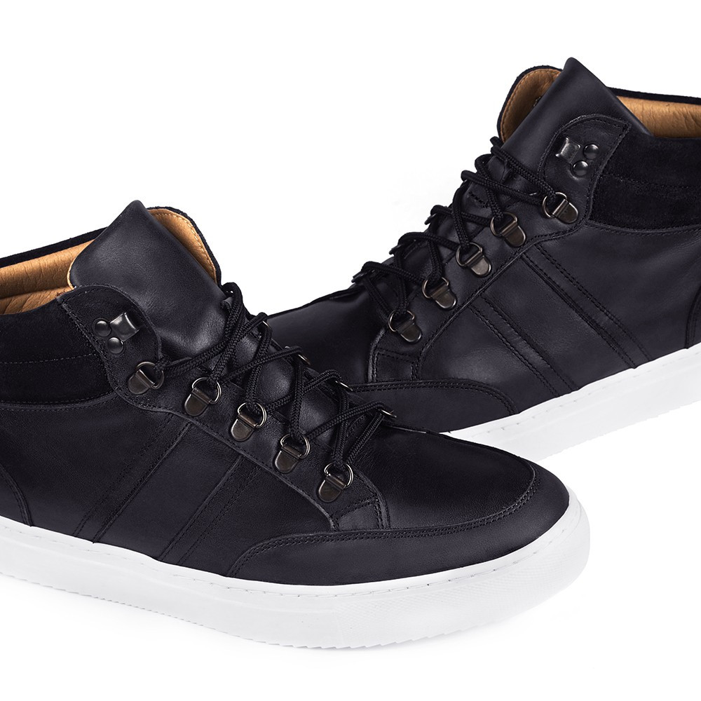 Height incresing shoes for men Padua Black