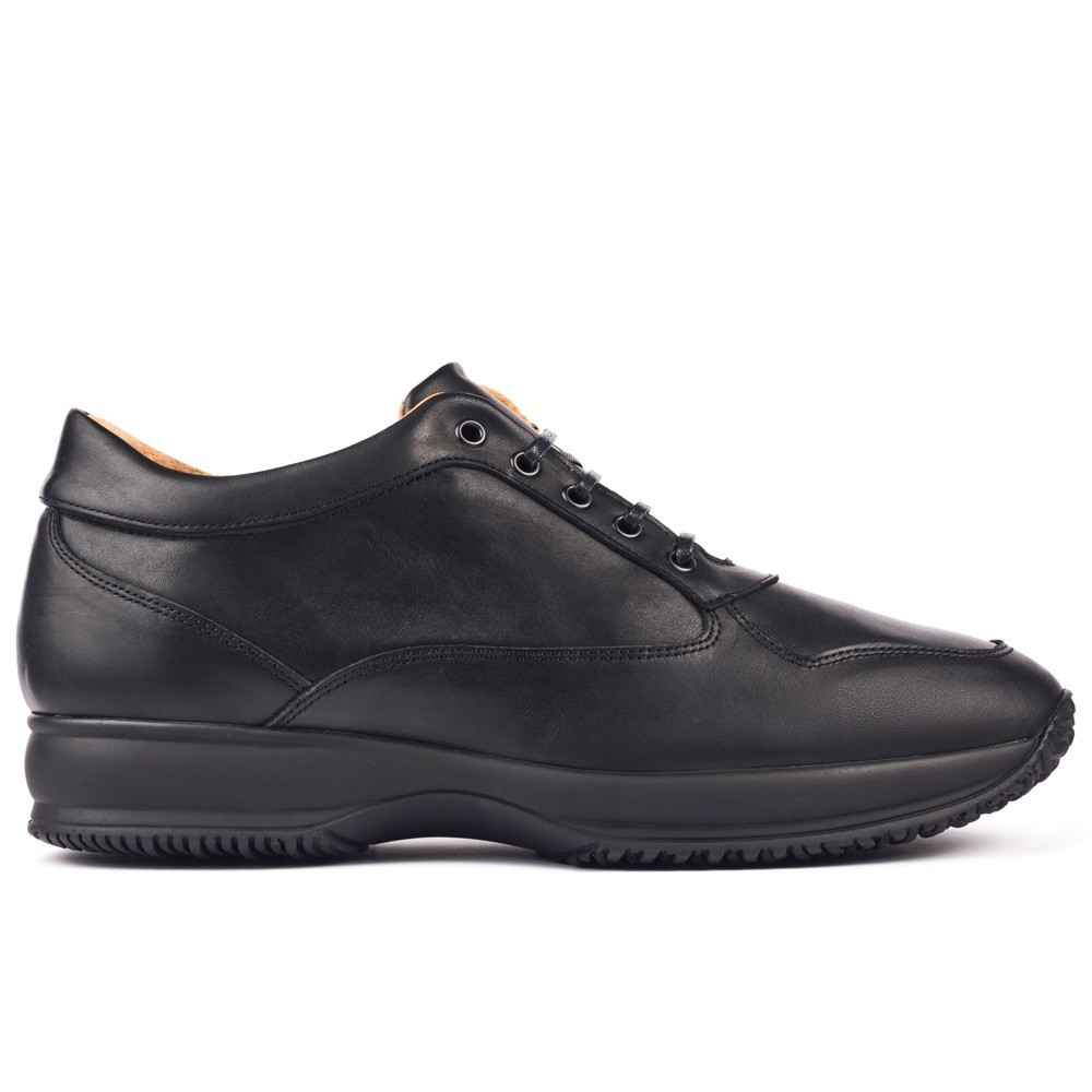 Chaussures élévatrices en cuir pour hommes Alpino noir