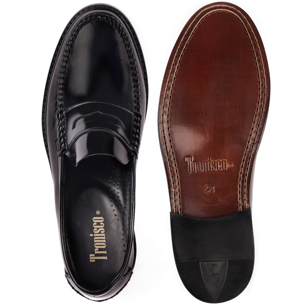 Tronisco scarpe con rialzo uomo modello Arosa nero