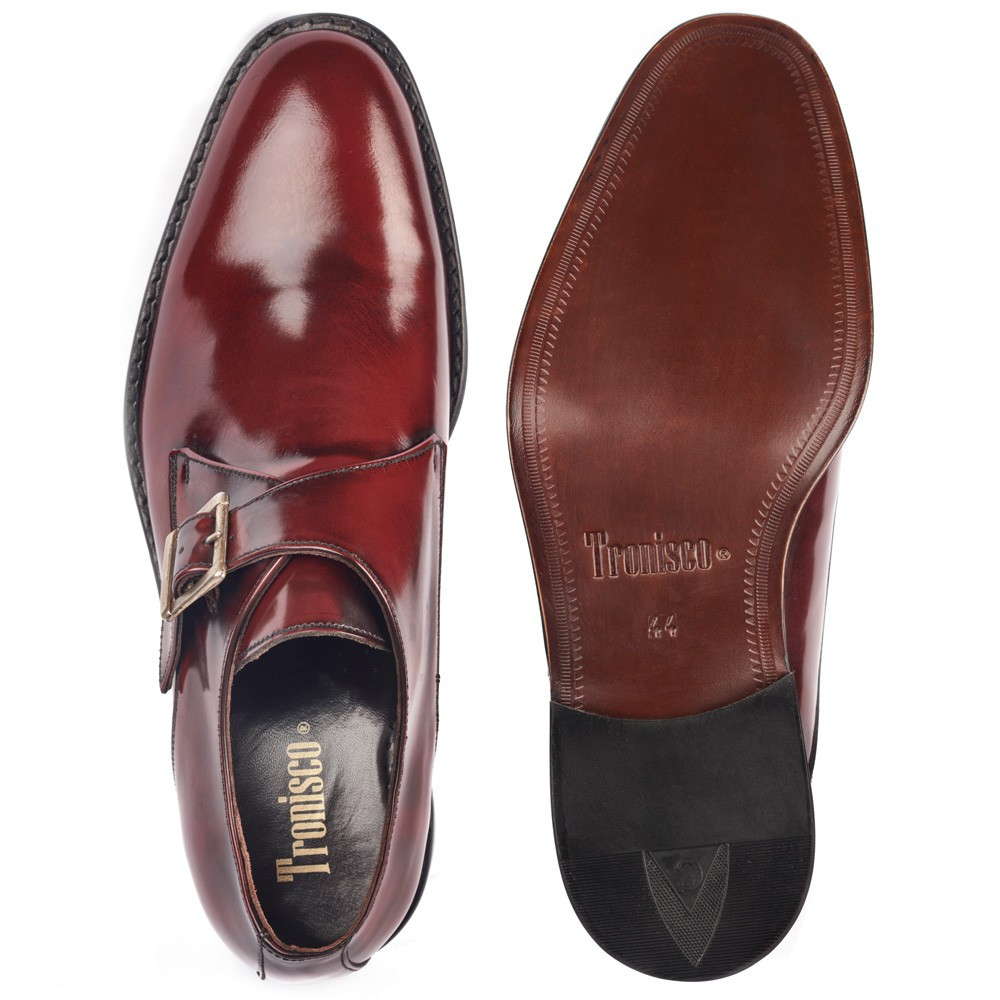 Schuhe mit Erhöhung für Männer Bari Bordeaux