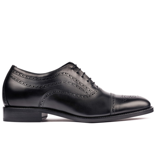 Scarpe con rialzo da uomo Basilea nero 2