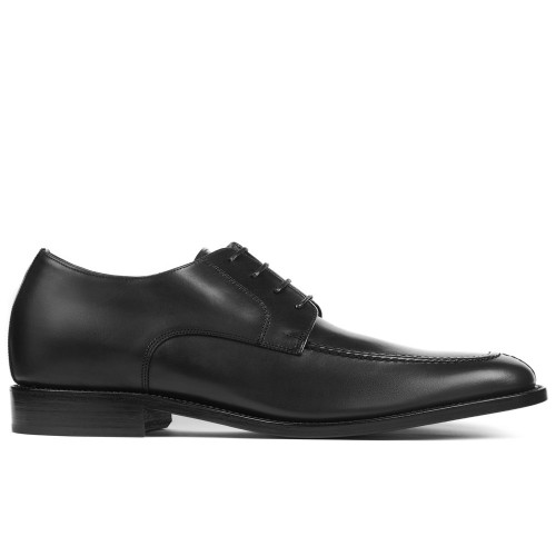 Zapatos con alzas para hombre Bordeaux Negro 2