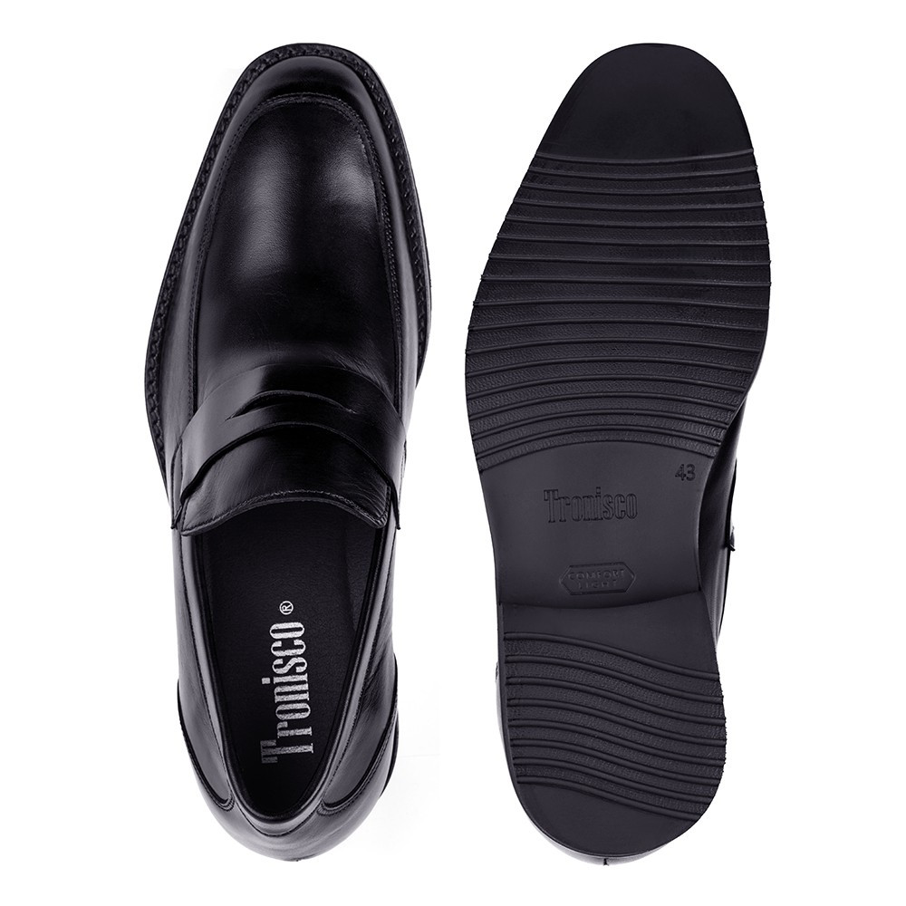 Scarpe con rialzo da uomo Milan nero