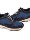 Salerno blue Height increasing shoes