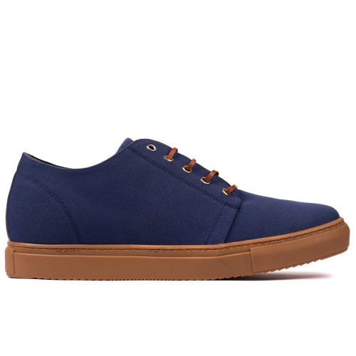 Sapatos para elevar a altura para homem Catania Azul 2