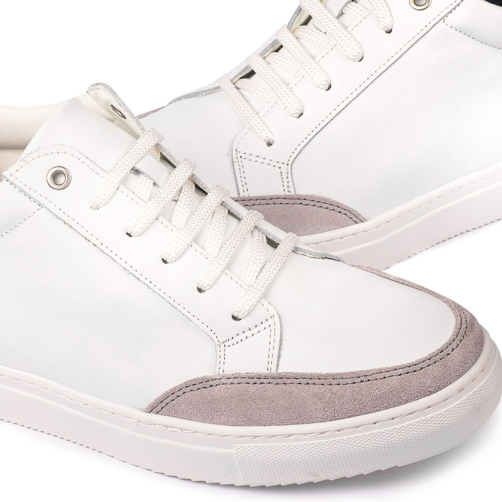 Schuhe mit Erhöhung für Männer Fontana Weiß