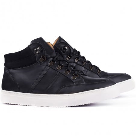 Padua preto Sapatos para crescer