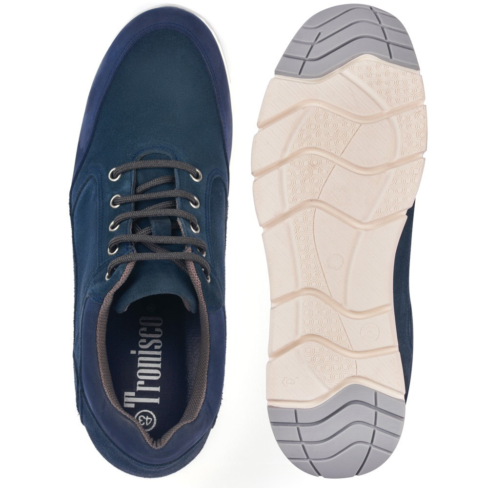 Schuhe mit Erhöhung für Männer Berna Blau