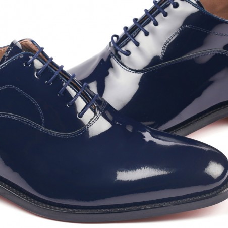 Charol azul Zapatos