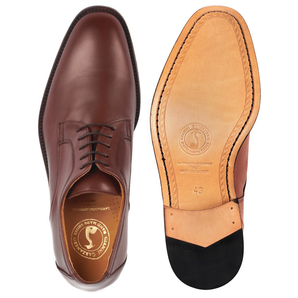 Sapatos para elevar a altura para homem Boston Castanho