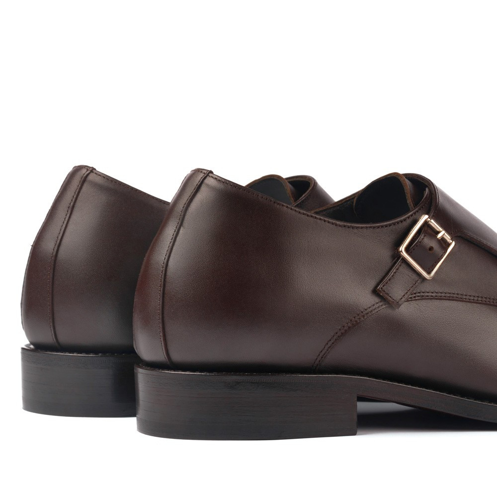 Sapatos para elevar a altura para homem Bristol Castanho