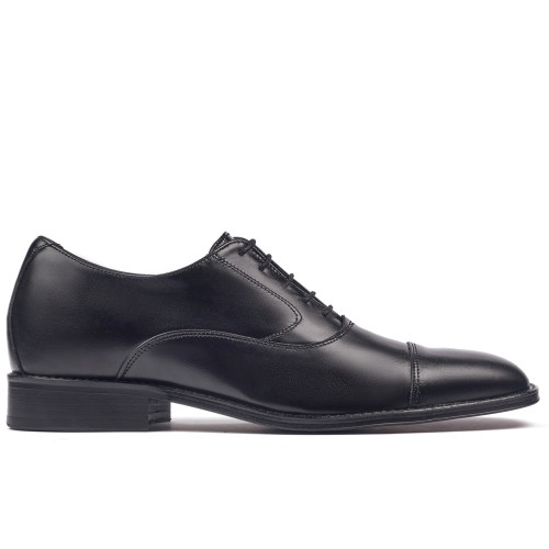 Zapatos con alzas para hombre Derbi Negro 2