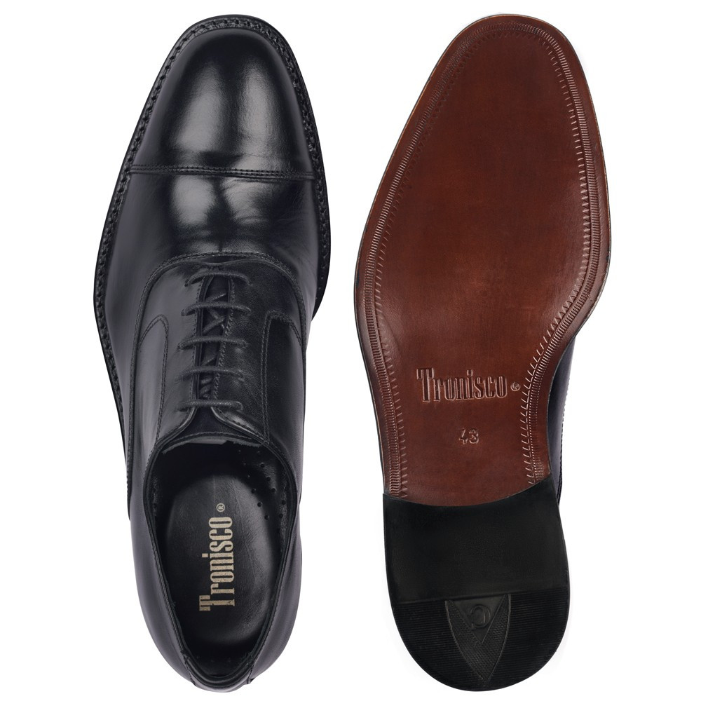 Zapatos con alzas para hombre Derbi Negro