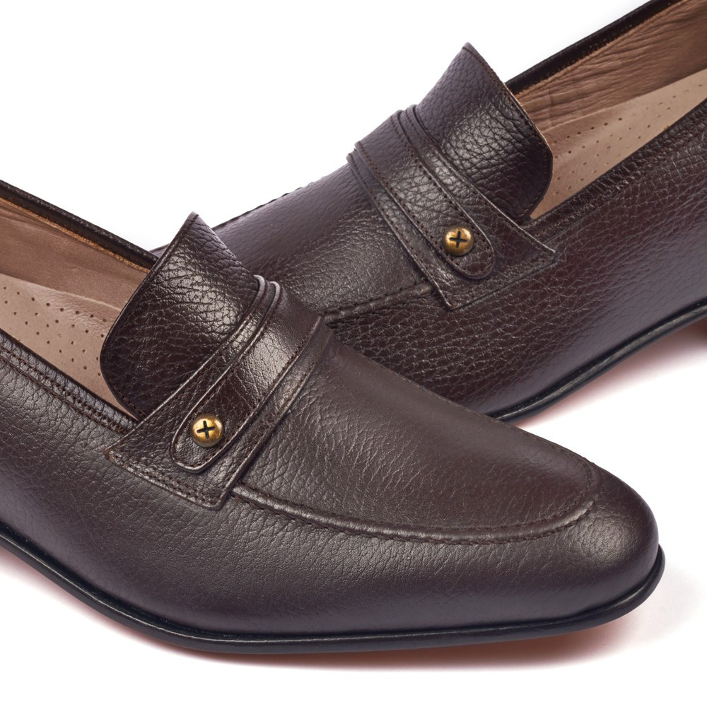 Sapatos para elevar a altura para homem Bruxelles Castanho