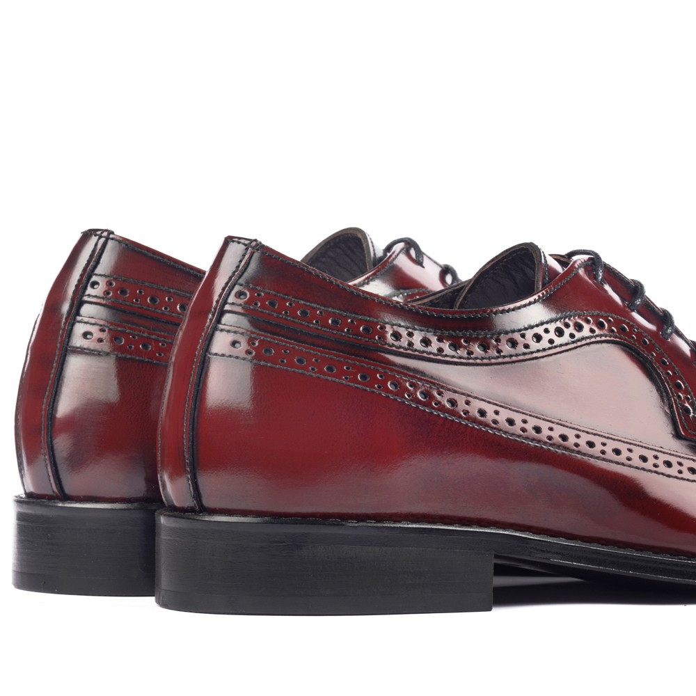 Schuhe mit Erhöhung für Männer London Bordeaux