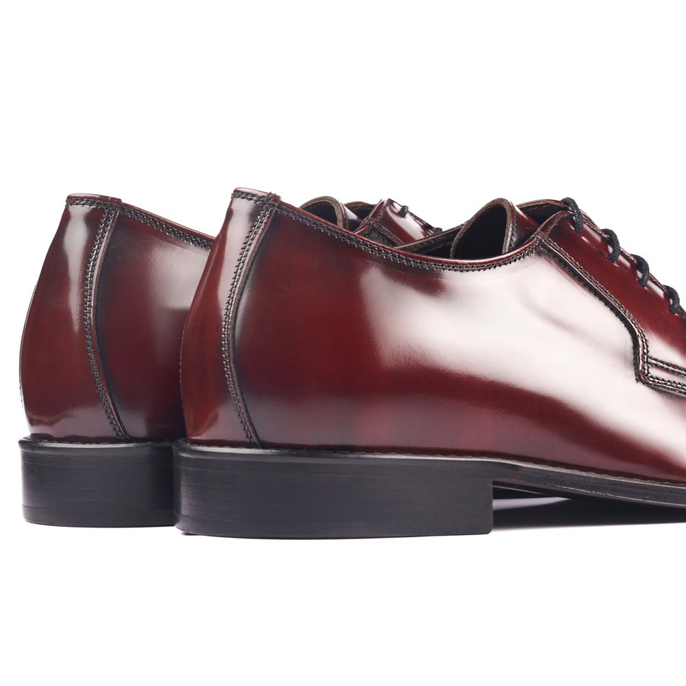Sapatos para elevar a altura para homem Oporto Bordeaux