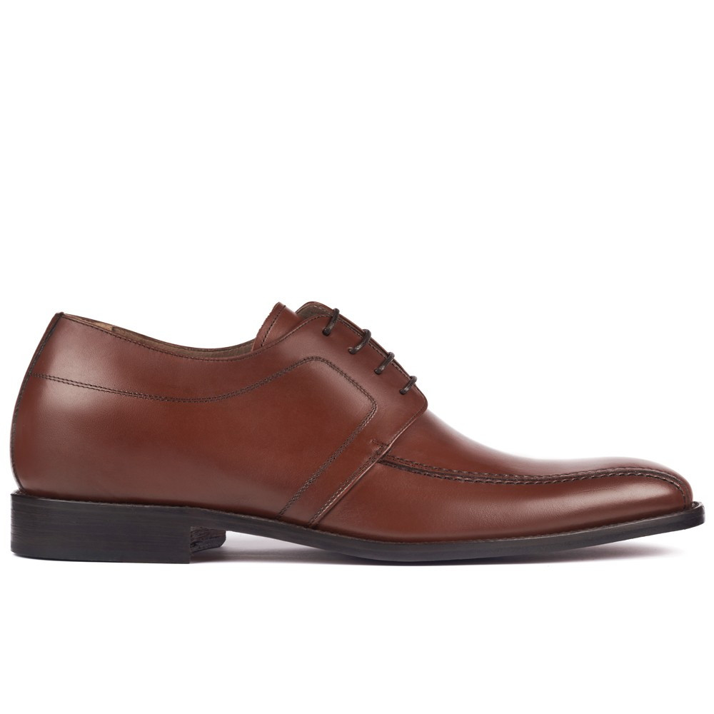 Sapatos para elevar a altura para homem Novara Castanho