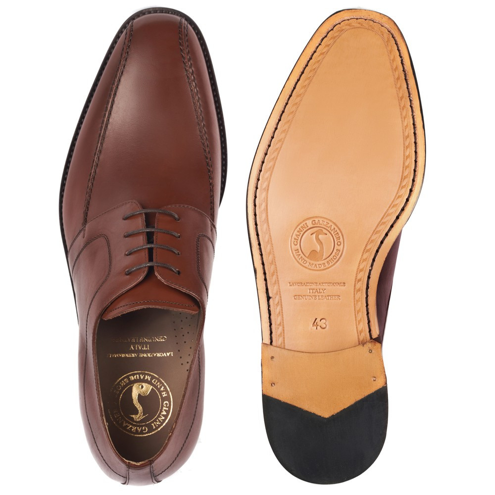 Sapatos para elevar a altura para homem Novara Castanho