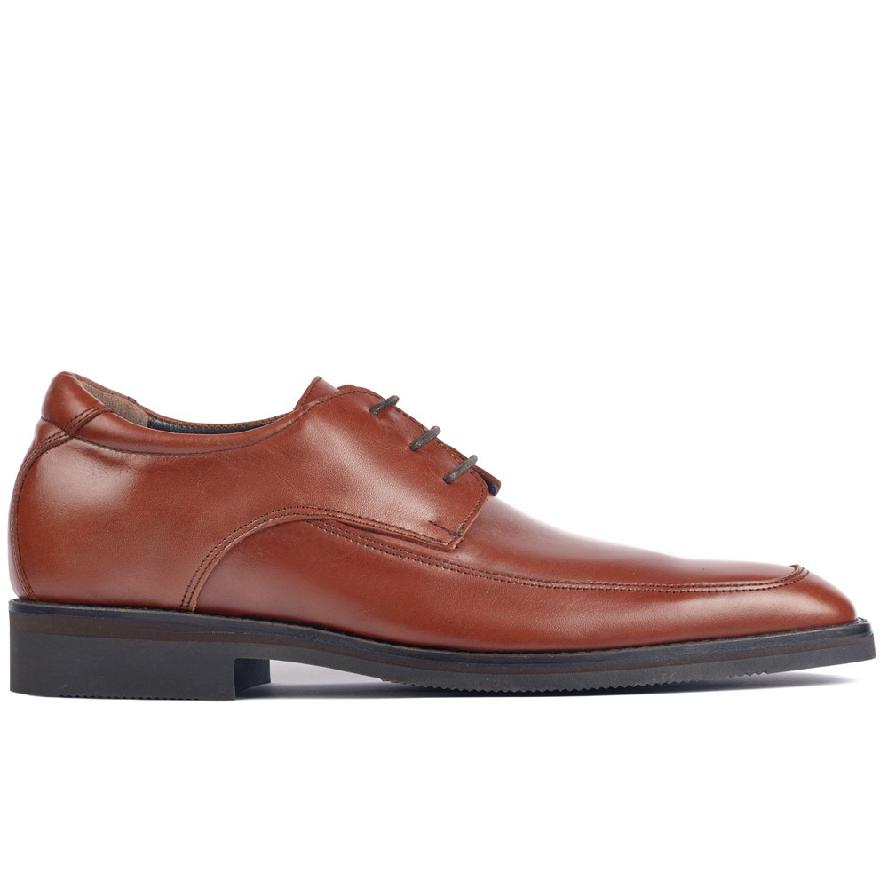 Sapatos para elevar a altura para homem Roma Castanho