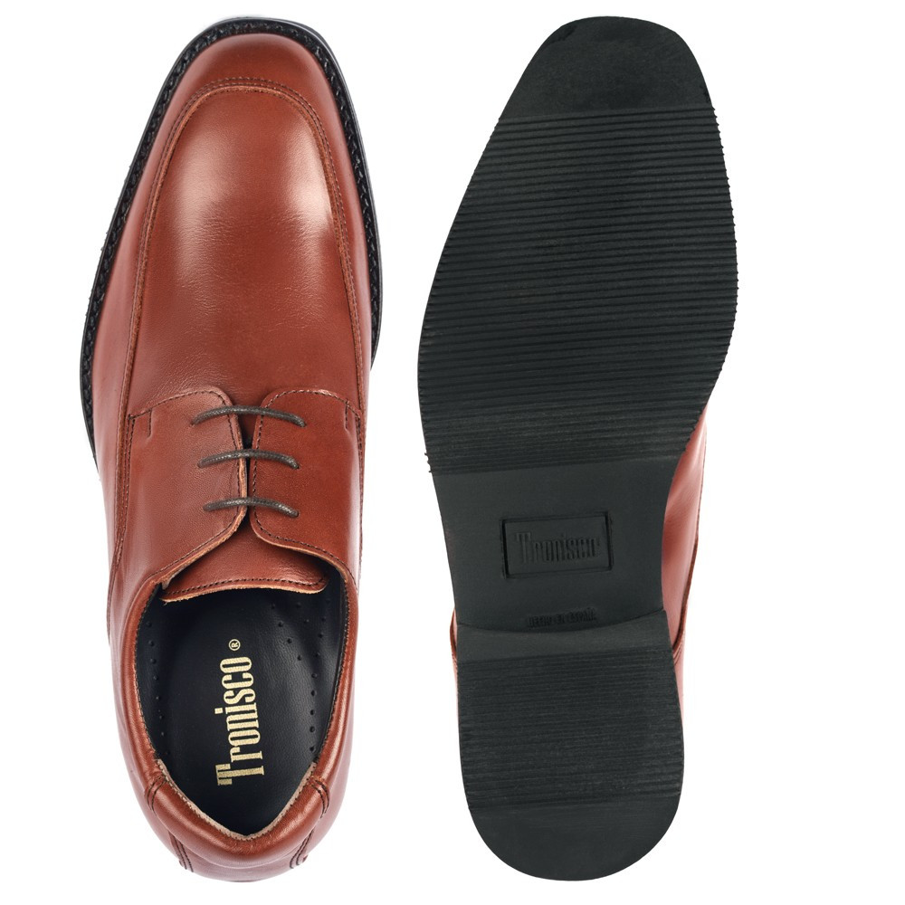 Scarpe con rialzo da uomo Roma marrone