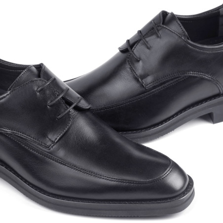 Zapatos con alzas para hombres Roma negro