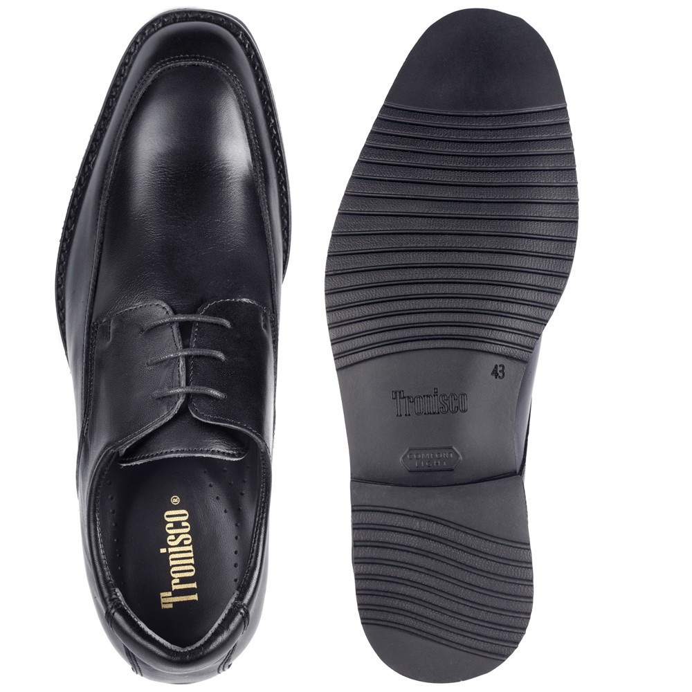 Zapatos con alzas para hombres Roma negro