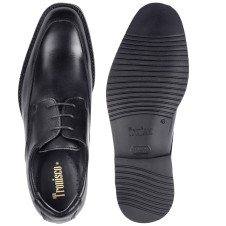 Zapatos con alzas para hombres Roma negro