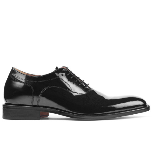 Schuhe mit Erhöhung für Männer Charol Schwarz 2