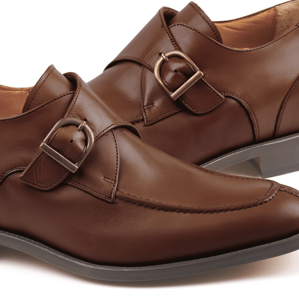 Scarpe conrialzo da uomo Belfort marrone