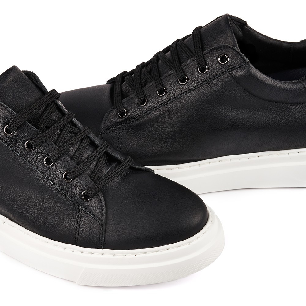 Schuhe mit Erhöhung für Männer Toscana schwarz