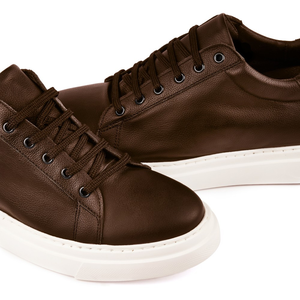 Scarpe con rialzo da uomo Toscana marrone