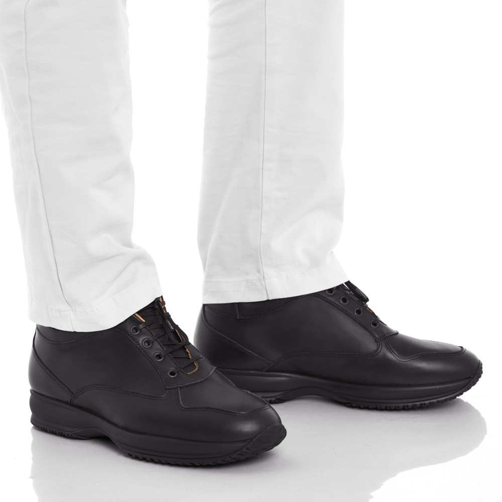 Zapatos con alzas para hombre Alpino Negro