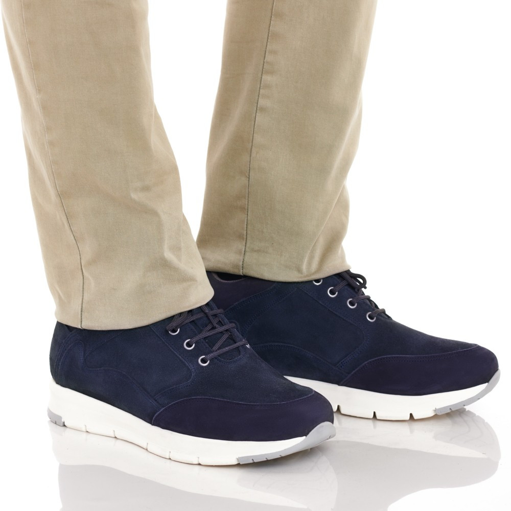 Schuhe mit Erhöhung für Männer Berna Blau