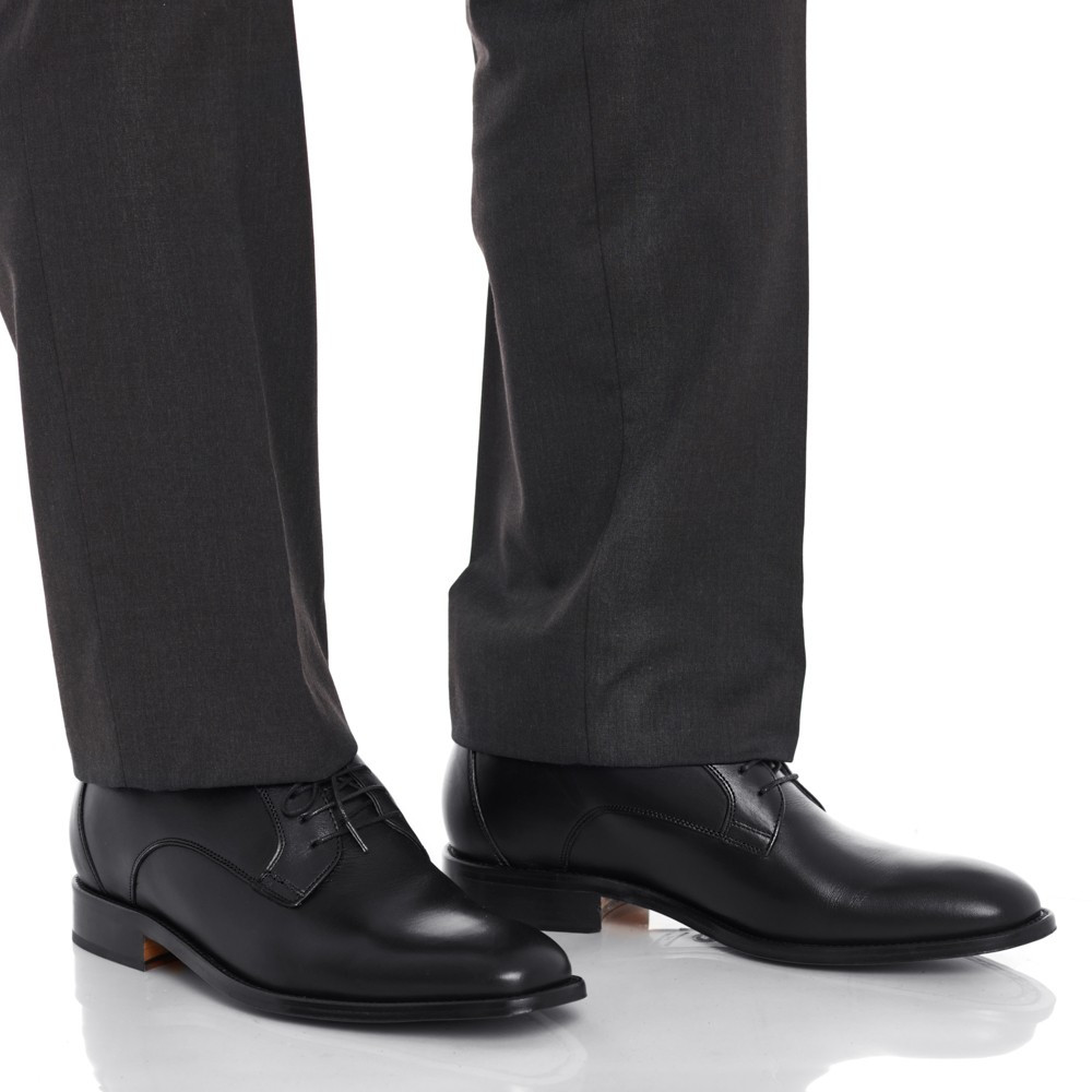 Sapatos para elevar a altura para homem Boston Preto