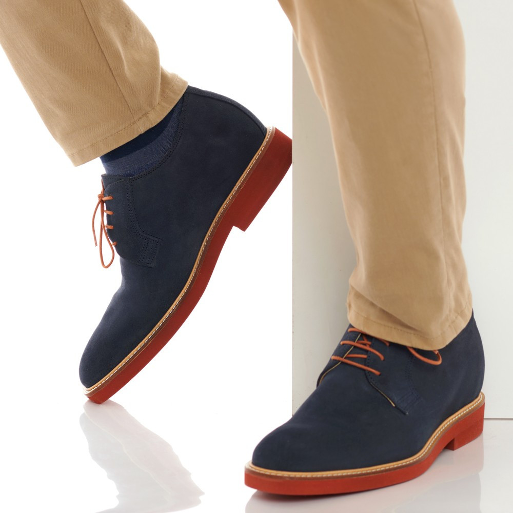 Scarpe con rialzo da uomo Corby A blu