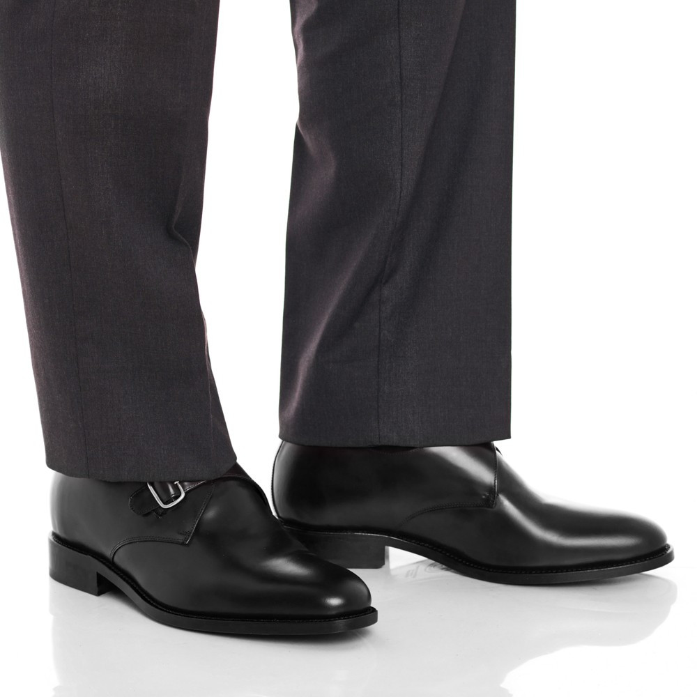 Sapatos para elevar a altura para homem Dallas Preto