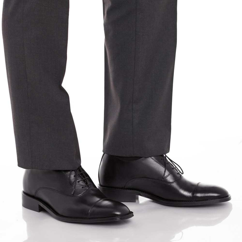 Schuhe mit Erhöhung für Männer Derbi Schwarz