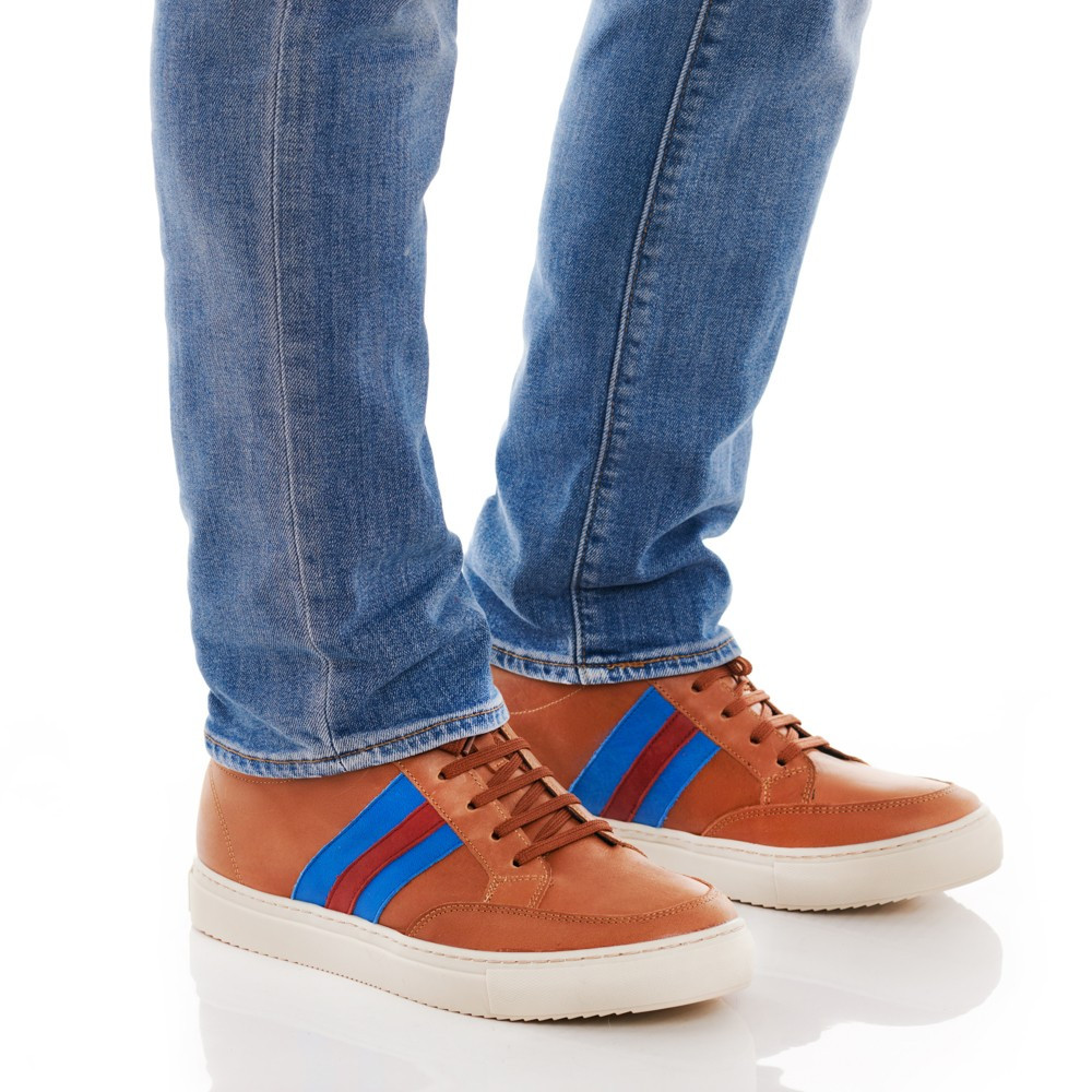 Zapatos con alzas para hombre Fontana Marrón