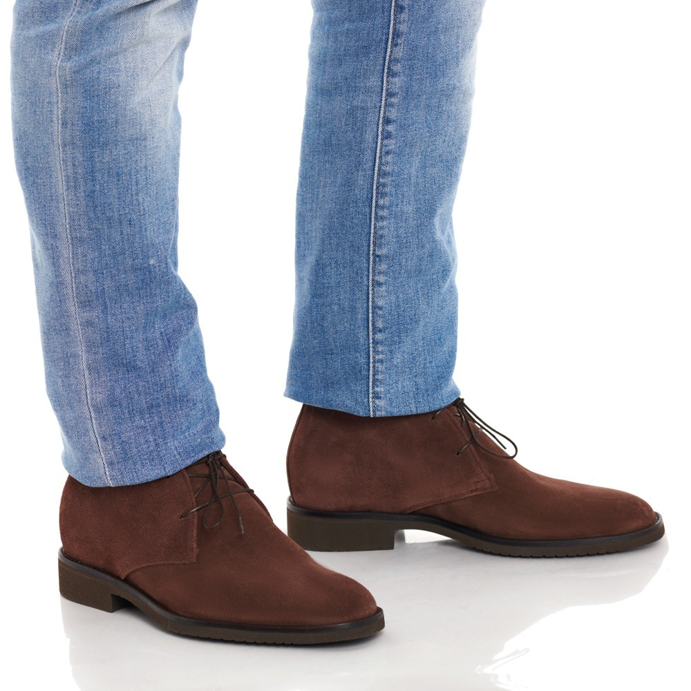 Zapatos con alzas para hombre Genova Marrón