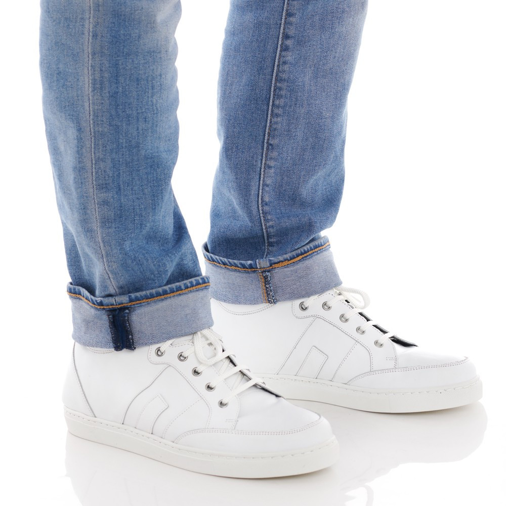Chaussures réhaussantes pour homme Ibiza blanc