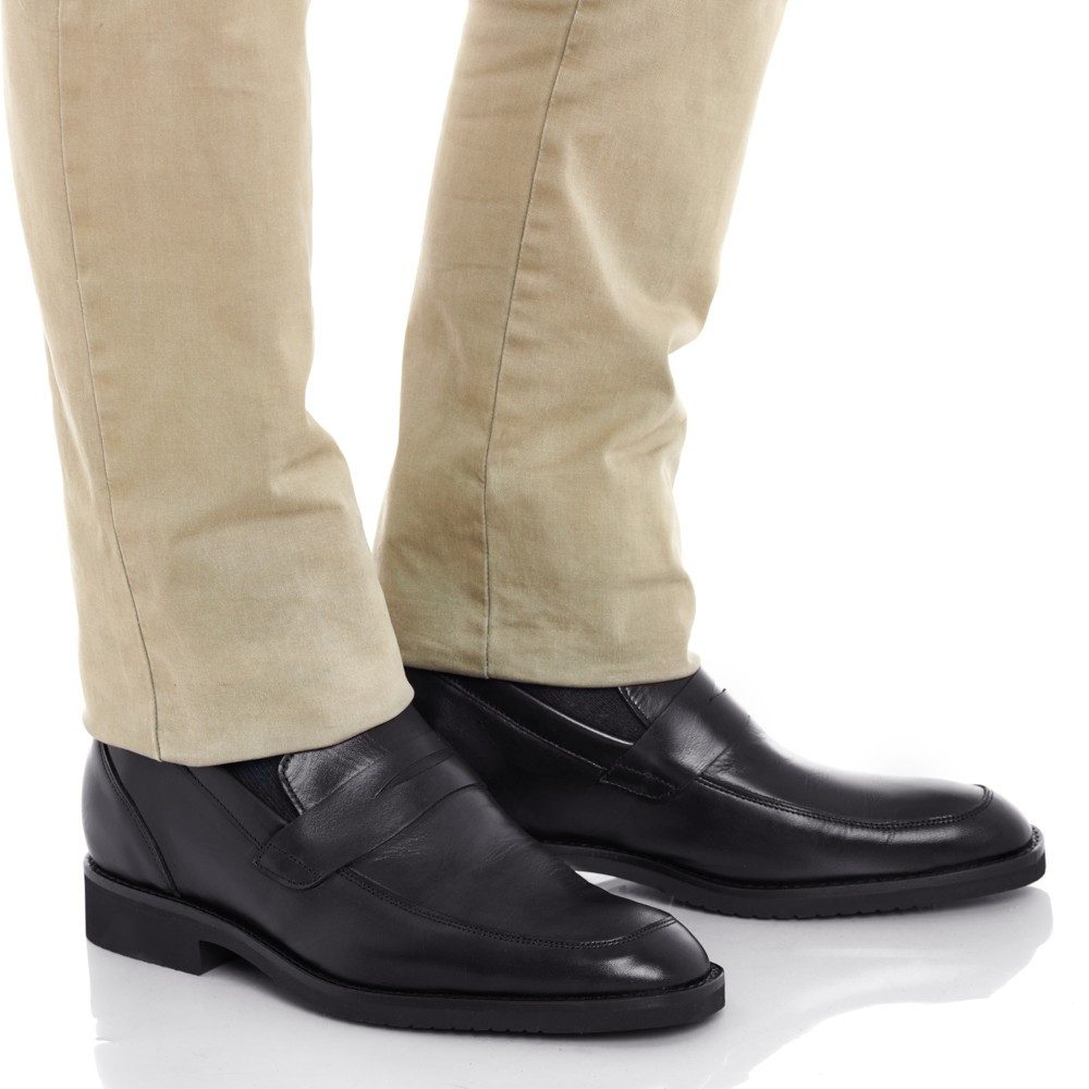 Scarpe con rialzo da uomo Milan nero