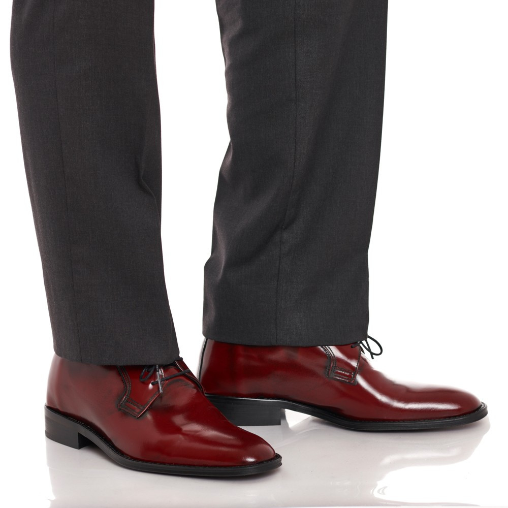 Sapatos para elevar a altura para homem Oporto Bordeaux
