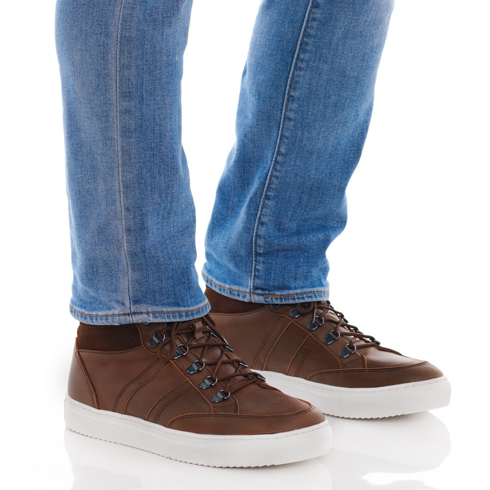 Schuhe mit Erhöhung für Männer Padua Braun