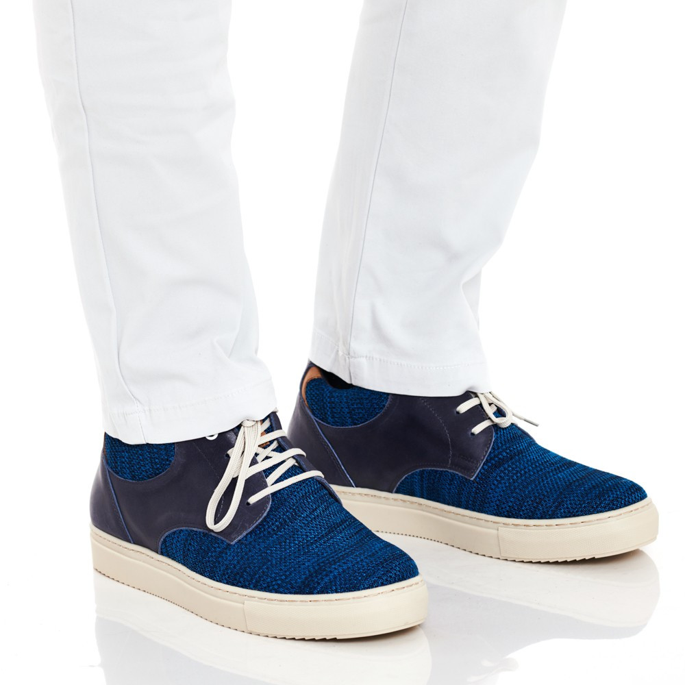 Zapatos con alzas para hombre Pesaro Azul