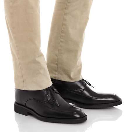 Zapatos con alzas para hombres Roma negro